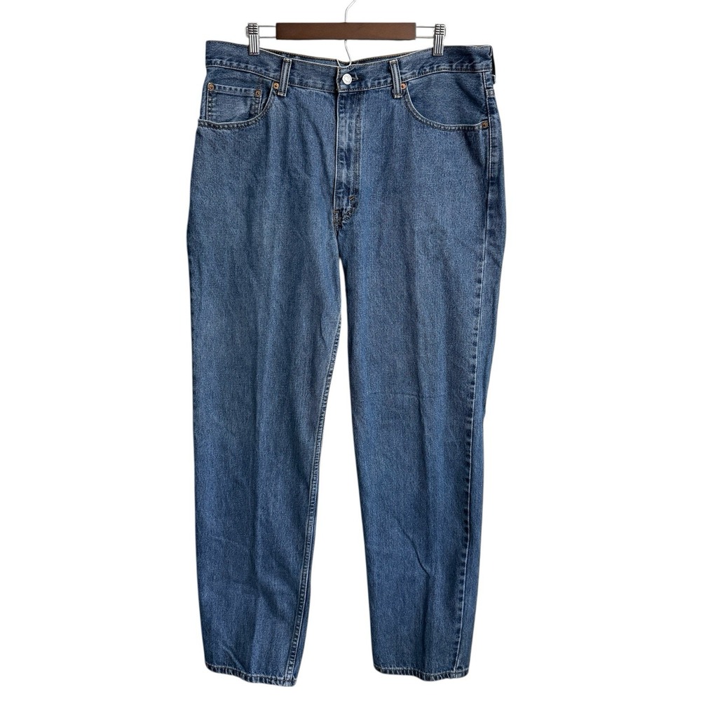 Levi's 550 jeans men's 38x34 dark wash blue‎ denim relaxed fit Levi Strauss